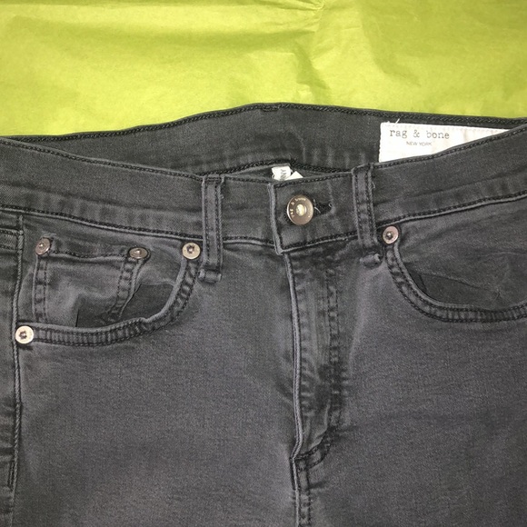 Rag & Bone Ankle Skinny Grey Jeans - Picture 3 of 6